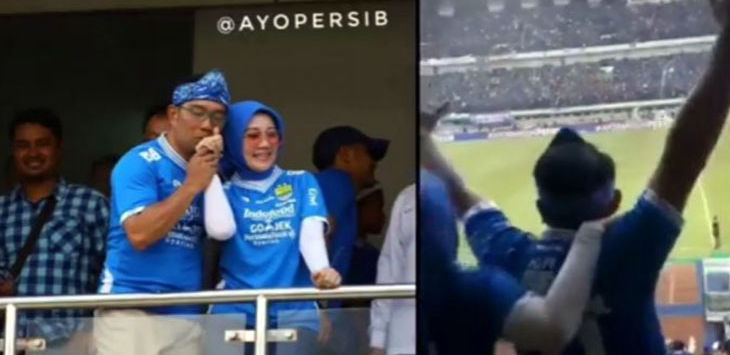 Gubernur Ridwan Kamil Joget Bareng Istri, di Luar Stadion Suporter Persija Tewas Dikeroyok