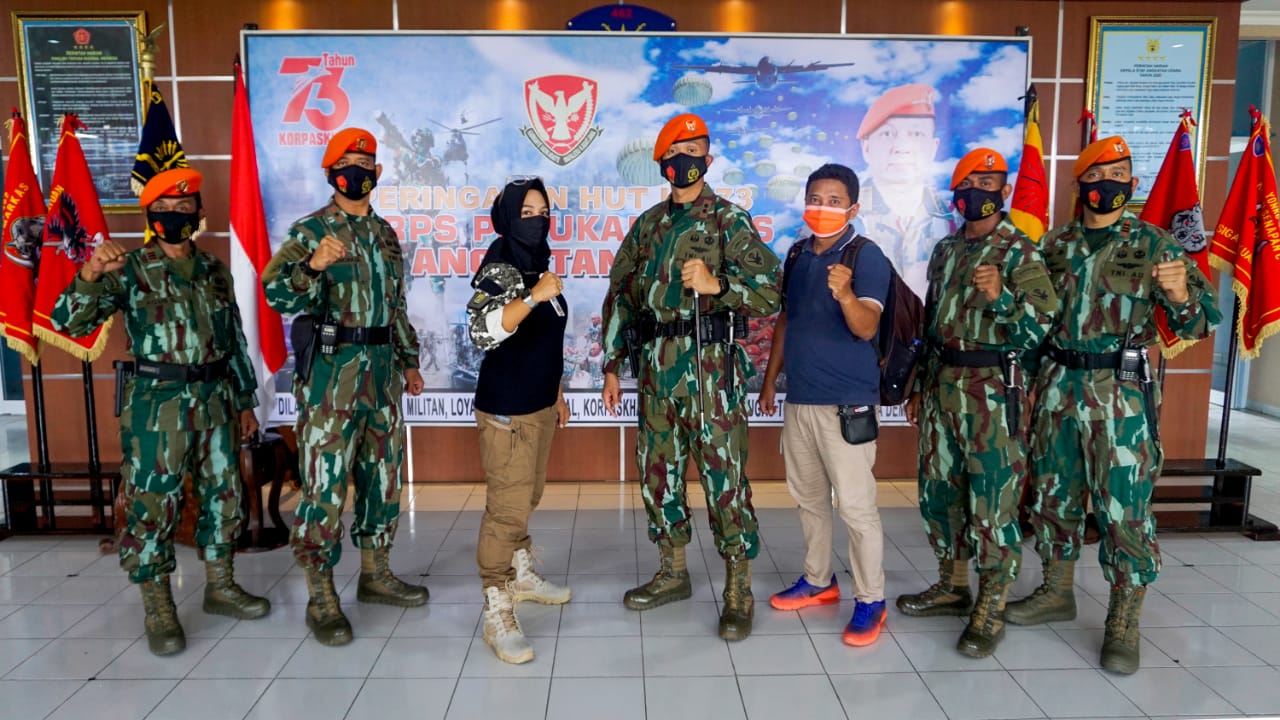 F3 Agency Media Partner Ikut Sukseskan Acara HUT Korps Paskhas Ke-73 di Yonko 462 Paskhas Pulanggeni