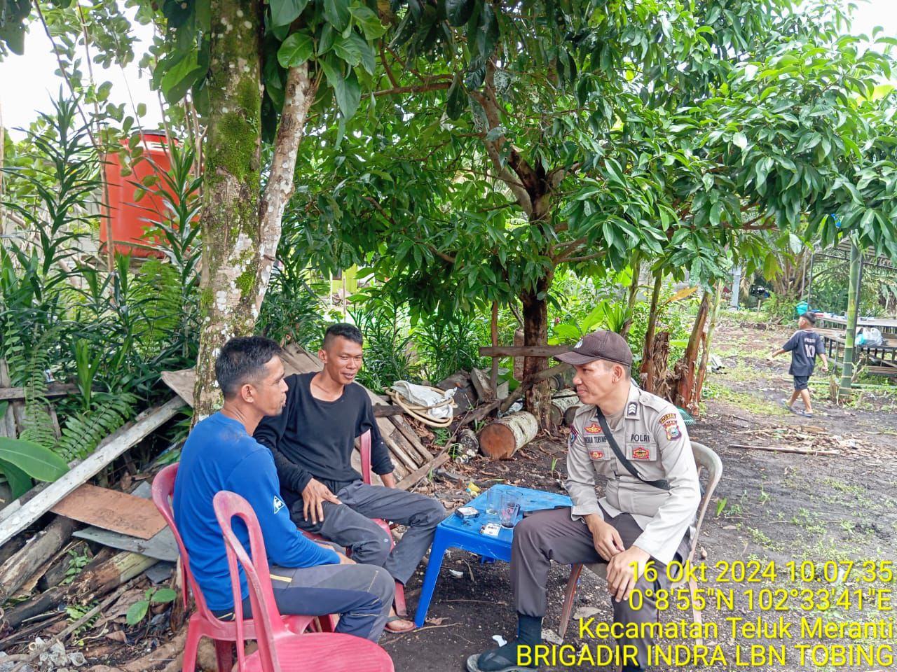 Polsek Teluk Meranti Pastikan Kamtibmas Lancar Jelang Pilkada