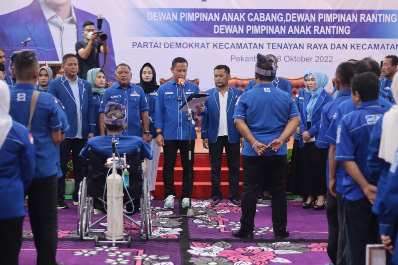 DPC Demokrat Pekanbaru Lantik Sejumlah Pengurus DPAC