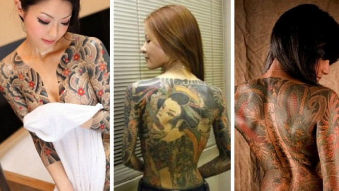 10 Potret Tubuh Wanita Yakuza yang Dipenuhi dengan Tato