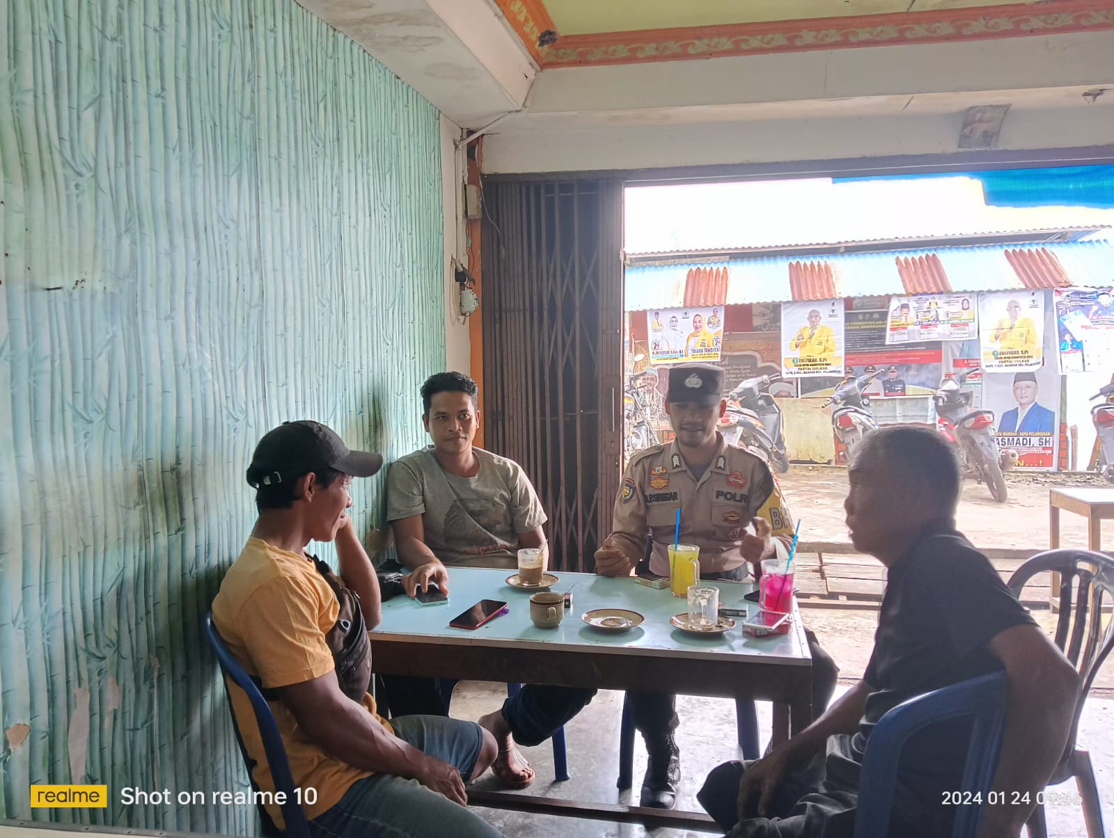 Polsek Pelangiran Gencar Sosialisasi Pemilu Damai, Imbauan dan Cooling System