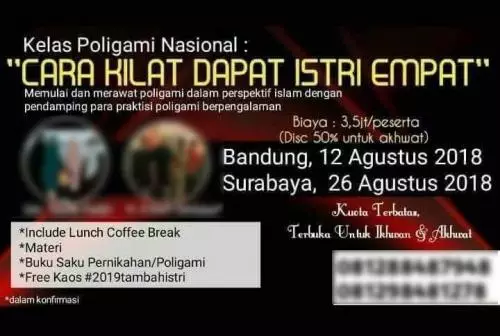 Viral Kelas #2019tambahistri, DPR: Itu Merusak Citra Poligami!