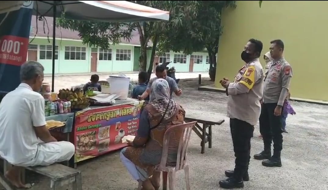 Sampaikan Pesan Pemilu Damai, Polsek Bangkinang Barat Sasar Masyarakat di Desa Merangin