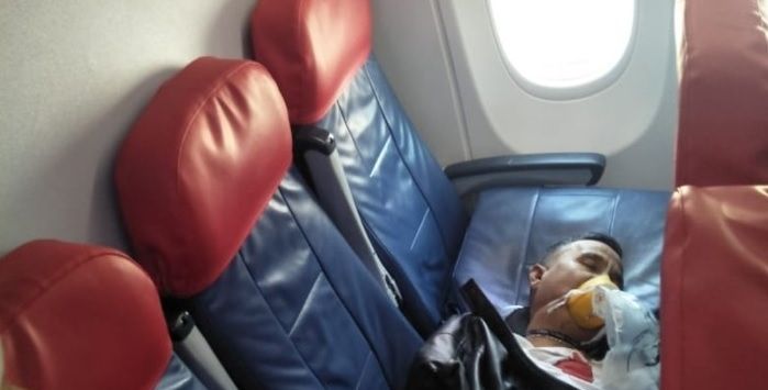 Beredar Foto Wakil Bupati Meninggal di Pesawat