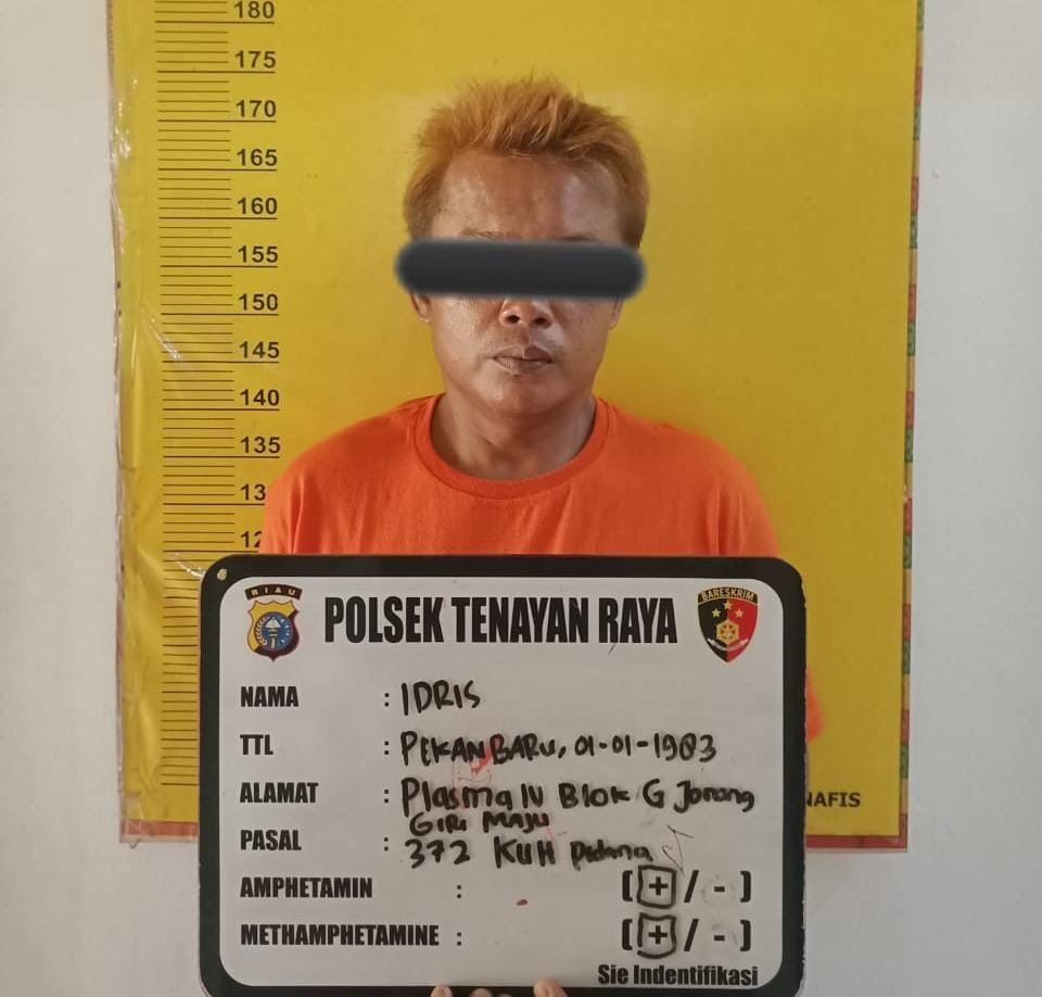 Pria di Pekanbaru Ini Nekat Gelapkan Sepeda Motor Untuk Beli Narkoba