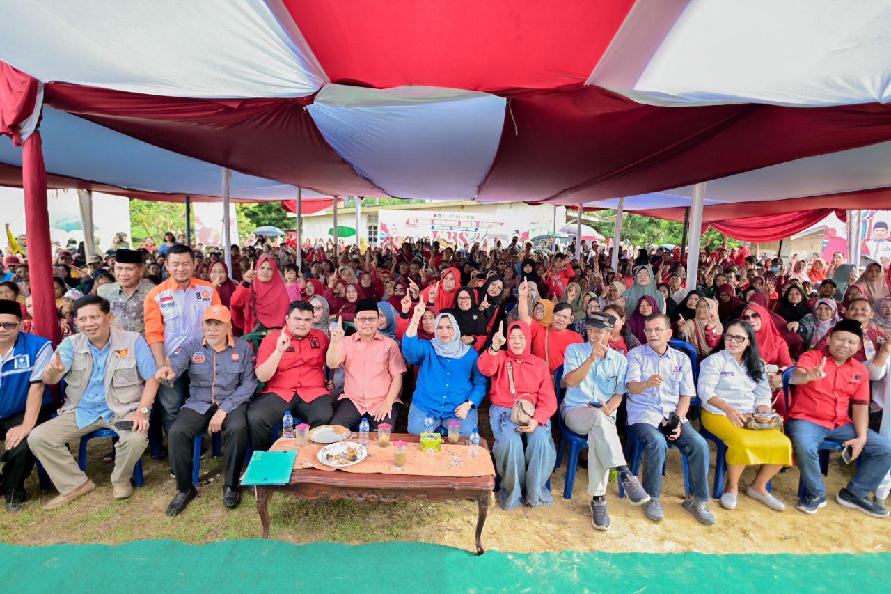 Kasmarni Lanjutkan Kampanye Tatap Muka di Pematang Pudu, Fokuskan pada Kesehatan Gratis