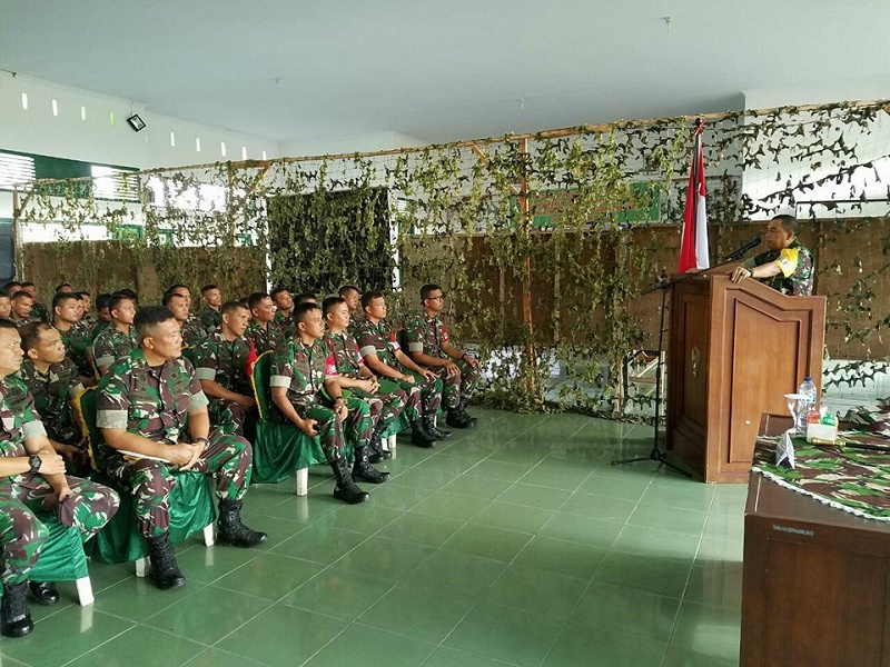 Danrem 031/Wira Bima Buka Latihan Posko I Yonif 132/BS