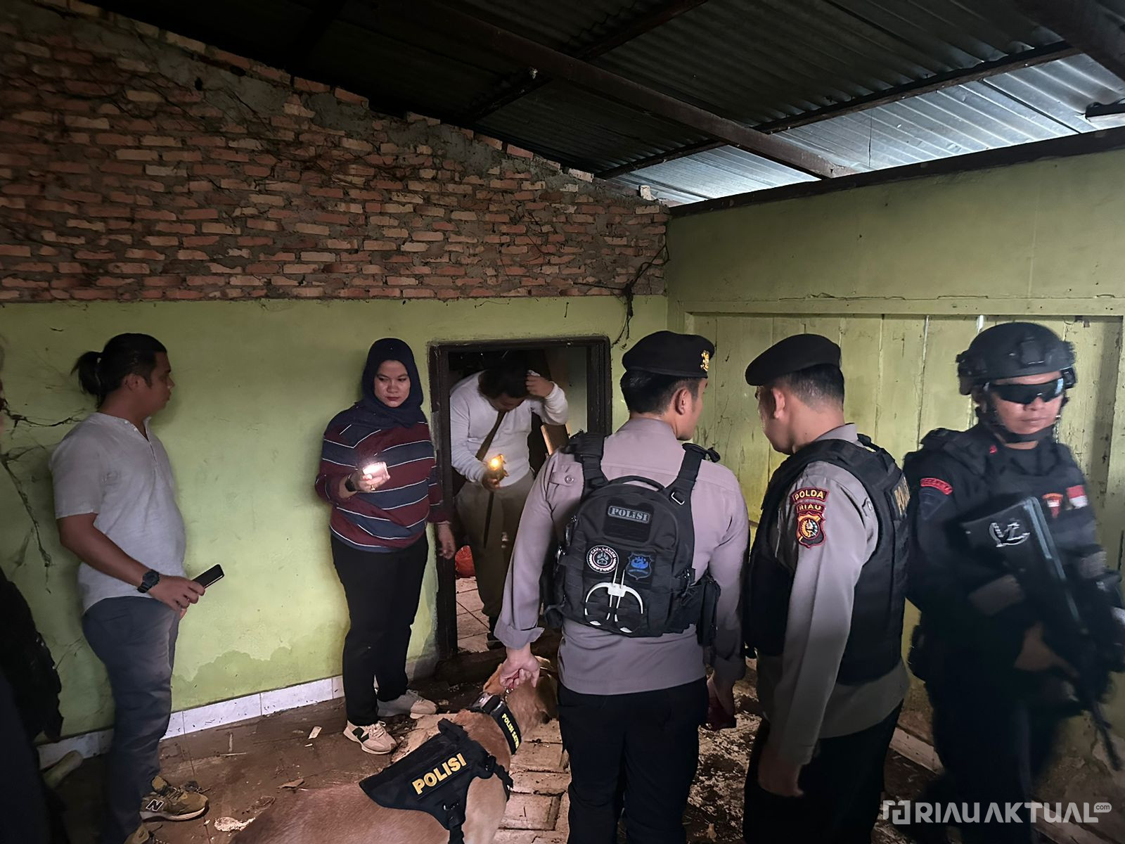 Polda Riau Gelar Razia Kampung Narkoba, Amankan Pengguna Narkotika di Pekanbaru