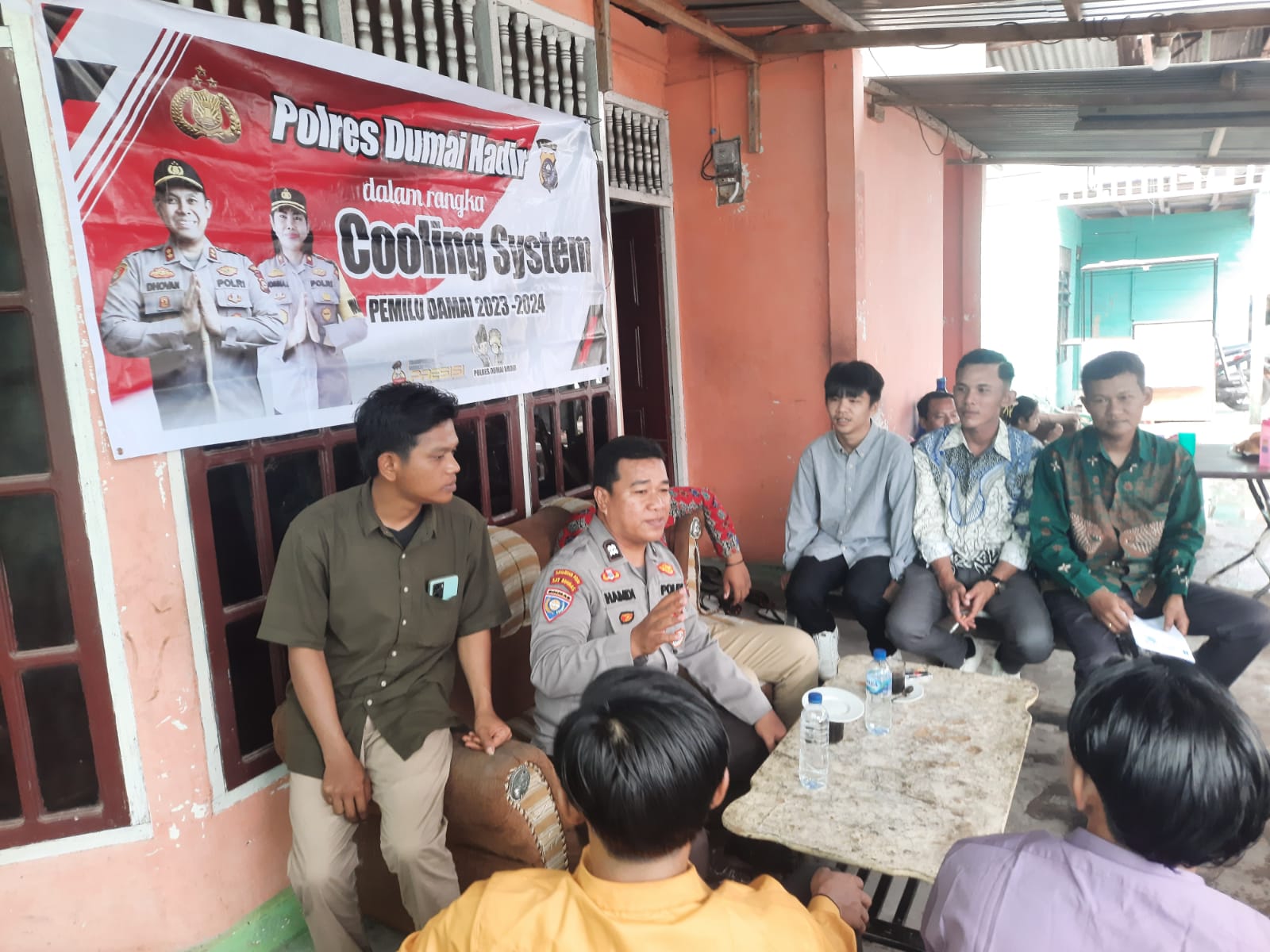 Jelang Pemilu, Polsek Dumai Kota Ajak Warga Jaga Kamtibmas