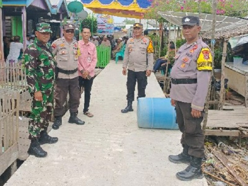 Polsek Tanah Merah Pastikan Proses Kampanye Calon Bupati Indragiri Hilir Berjalan Aman