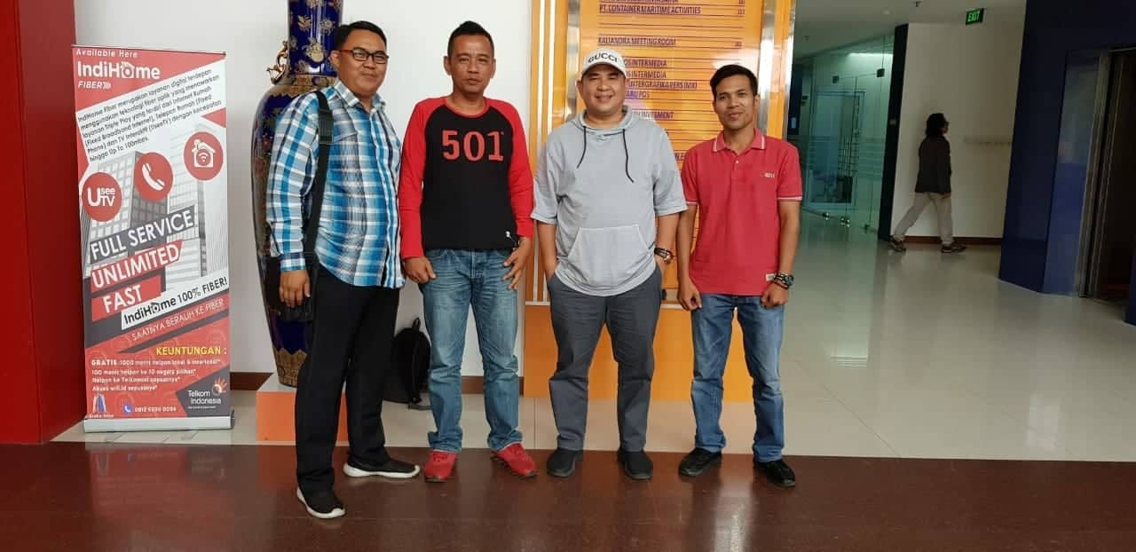 Jelang Konfercab, Anggota PWI Bengkalis Silahturahmi ke Ketua Riau