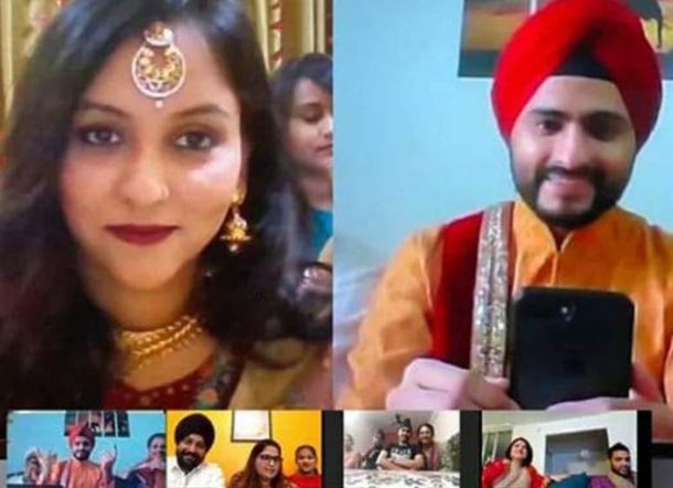 Cinta Tak Kenal Corona, Pasangan Ini Menikah Lewat Zoom