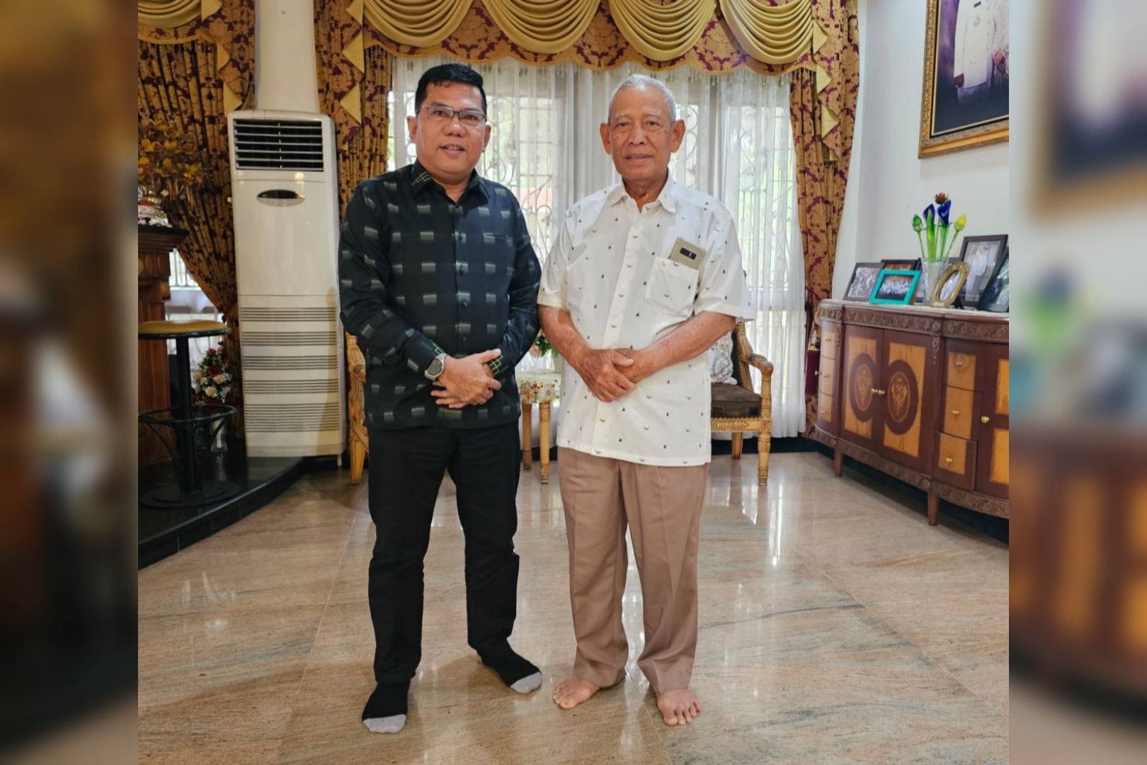 Dukung ke Senayan, Mantan Gubri Saleh Djasit Harap Husaimi Hamidi Bisa Bawa APBN ke Riau