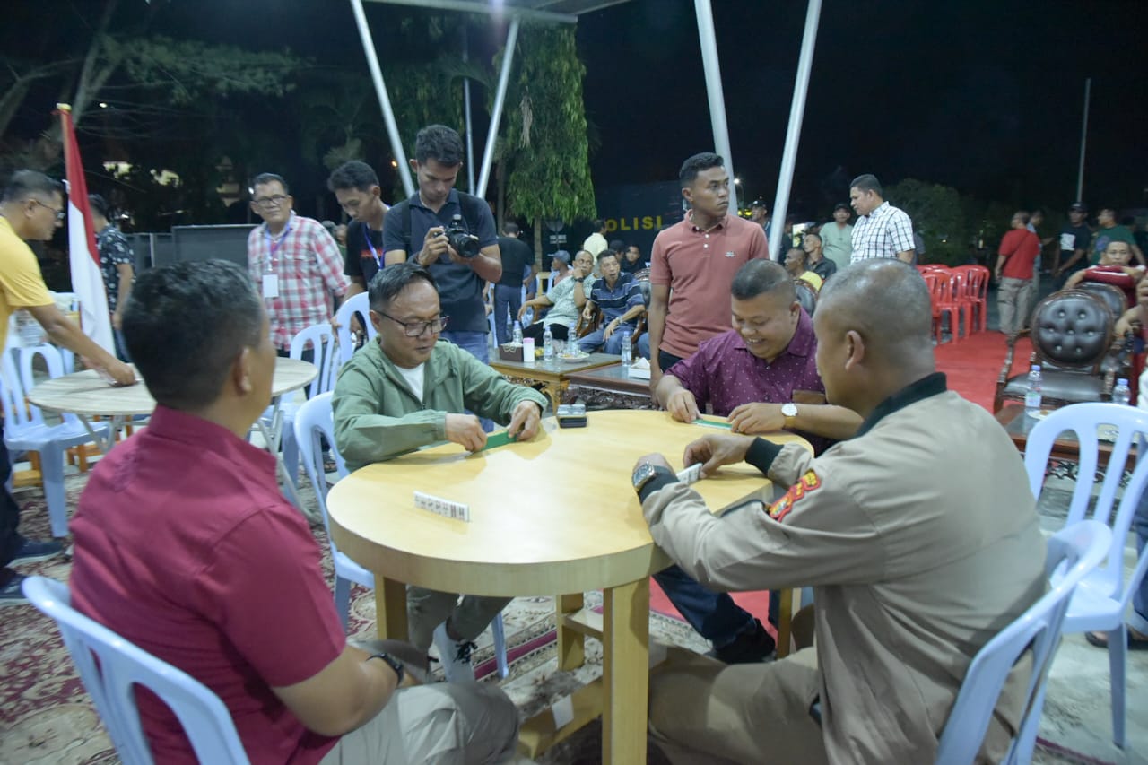 Polres Bengkalis Gelar Open Turnamen Domino Meriahkan HUT Bhayangkara ke-79