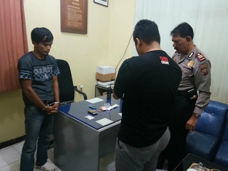 Reskrim Polisi SKP Pekanbaru Gagalkan Upaya Syafrianto Lakukan Transaksi Narkoba