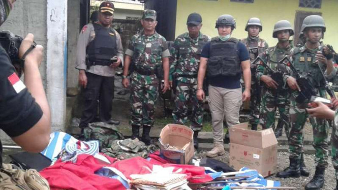 TNI dan Polri Geledah Sekretariat KNPB Timika, Temuannya Mengejutkan