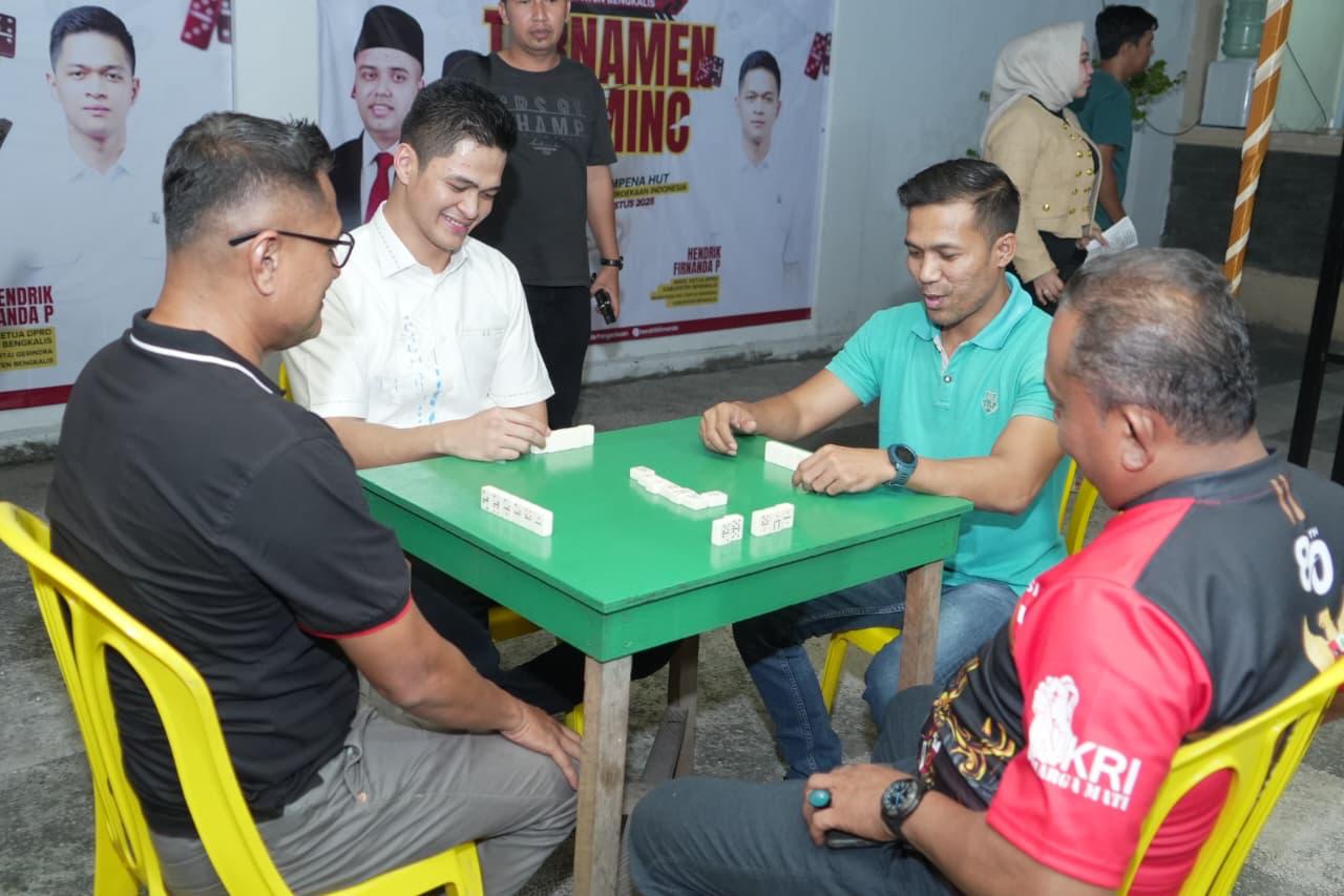 64 Peserta Adu Gengsi di Turnamen Domino Bengkalis, Dibuka Langsung Wakil Ketua DPRD