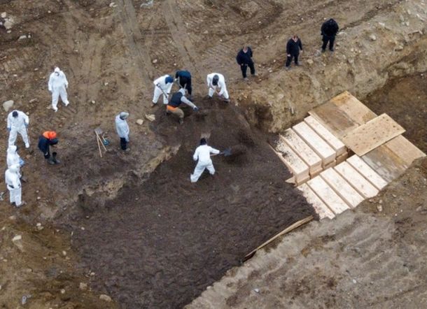 Ngeri, Pemakaman Massal Dilakukan, Kasus Corona di New York Lampaui Spanyol-Italia