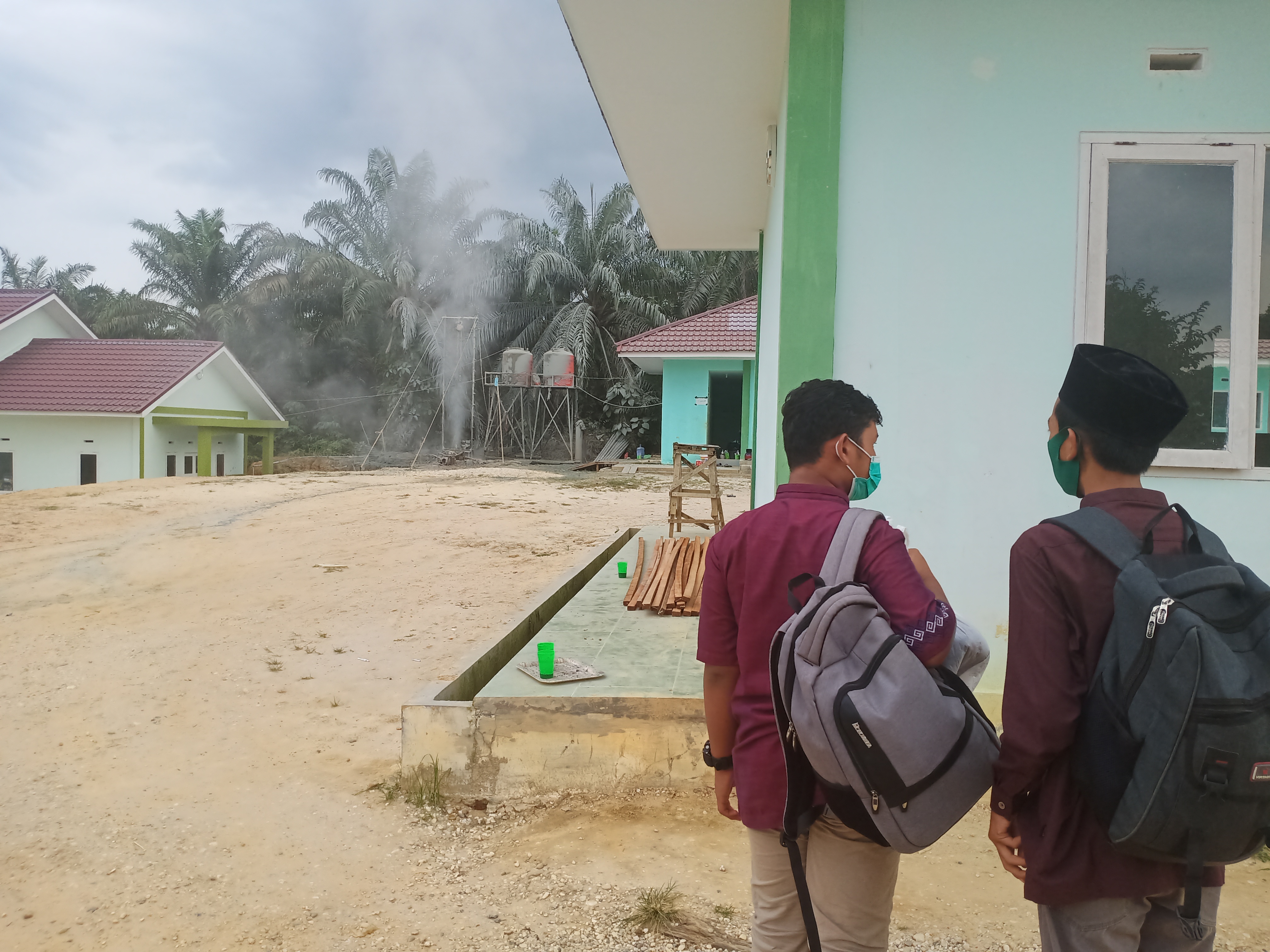 Semburan Gas Kejutkan Para Santri Pondok Pesantren Al-Ihsan Pekanbaru