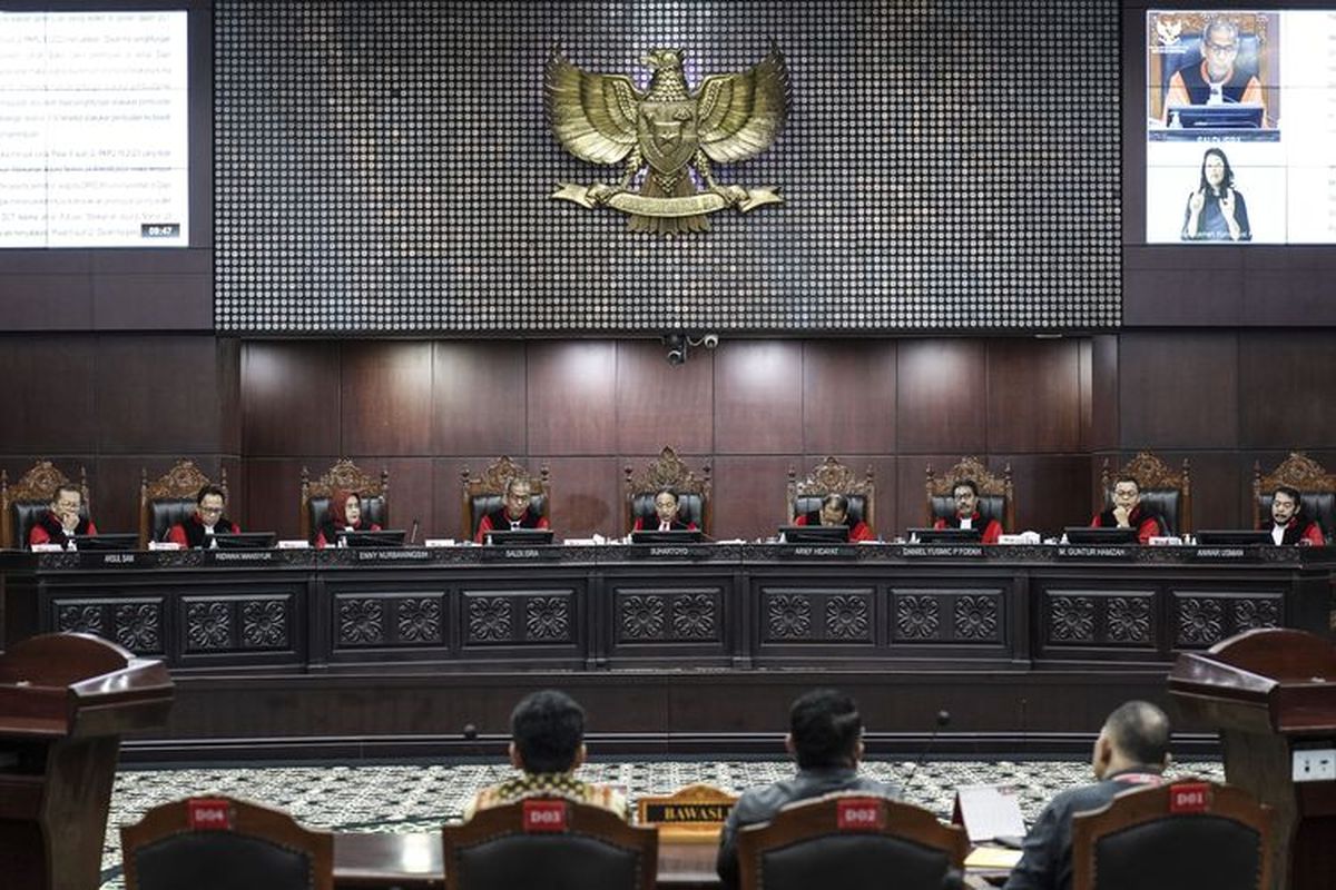 MK Gelar Sidang Pembacaan Putusan Sengketa Pilkada 2024