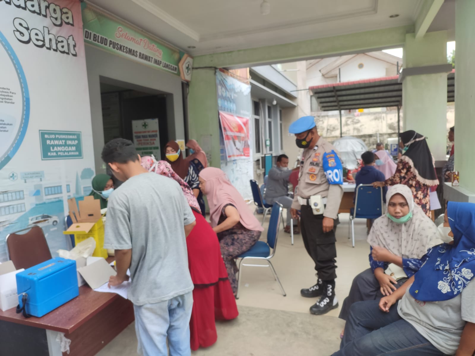 Polsek Langgam Gencarkan Vaksinasi Covid-19, Hari Ini Digelar di Tiga Lokasi