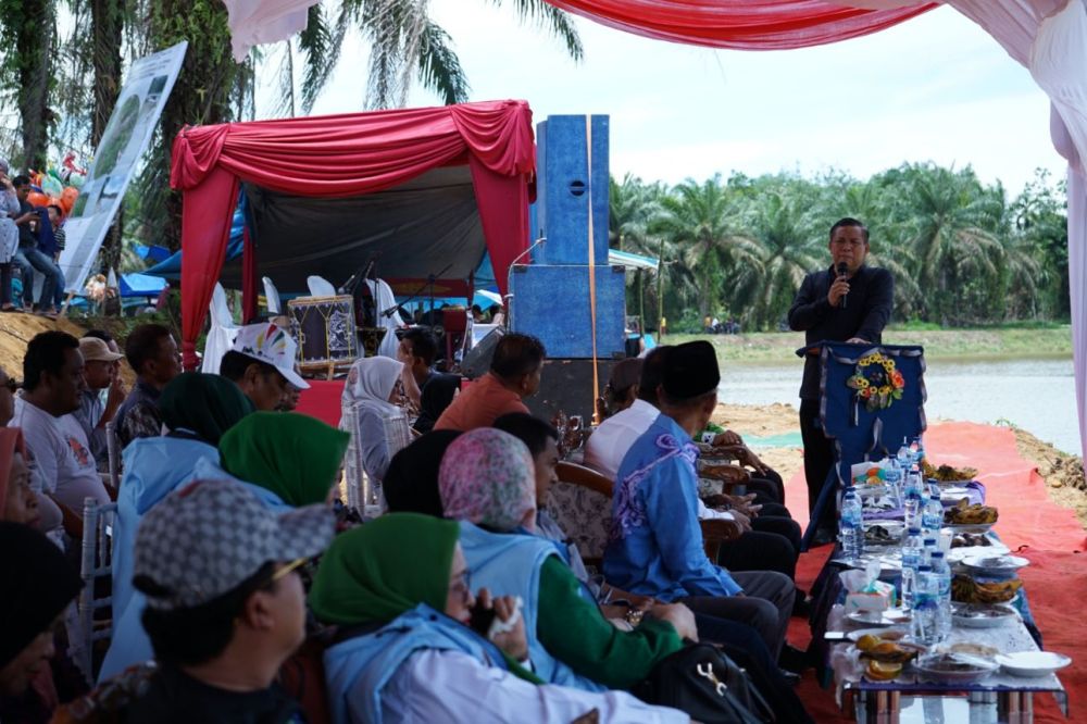 Sekdaprov Riau Resmikan Bendungan Pulau Tobek Katoman Indah, Destinasi Wisata dan Irigasi Baru di Kampar