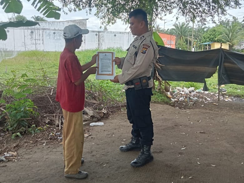 Kapolsek Tanah Putih Tanjung Melawan Gencarkan Sosialisasi Maklukat Kapolda Riau Pasca Pilkada Serentak