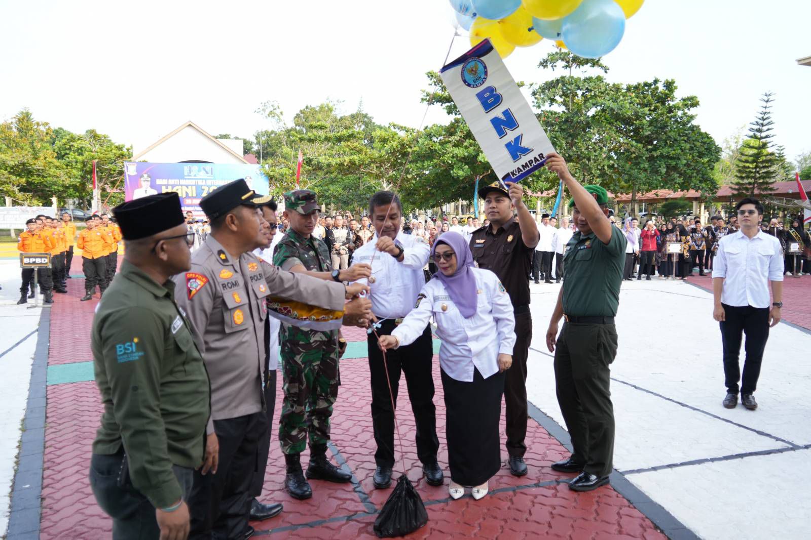 Peringati HANI 2025, Bupati Kampar dan BNK Komitmen Perangi Narkoba