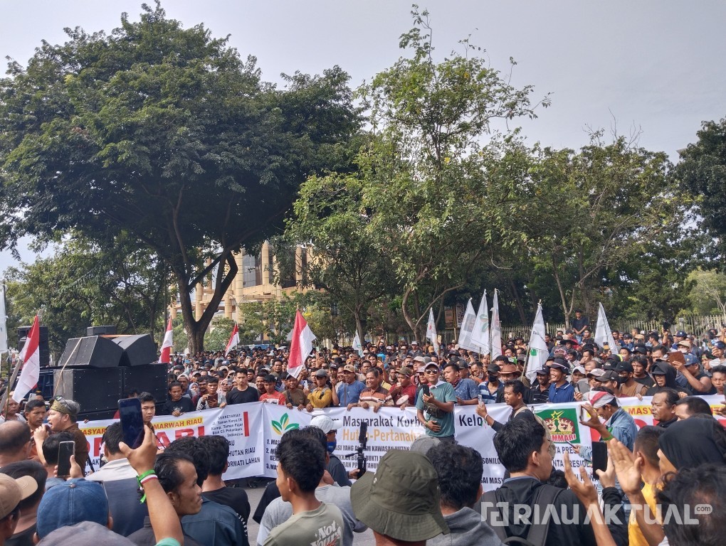 Aksi di Kejati Riau, 1.321 Personel Gabungan Dikerahkan Amankan Unjuk Rasa