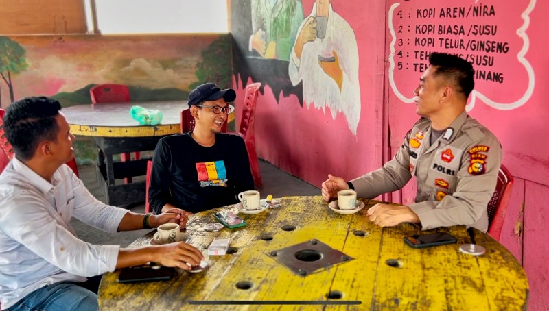 Bripka Haris Ajak Masyarakat Jaga Keamanan Pasca Pilkada 2024 di Kampar