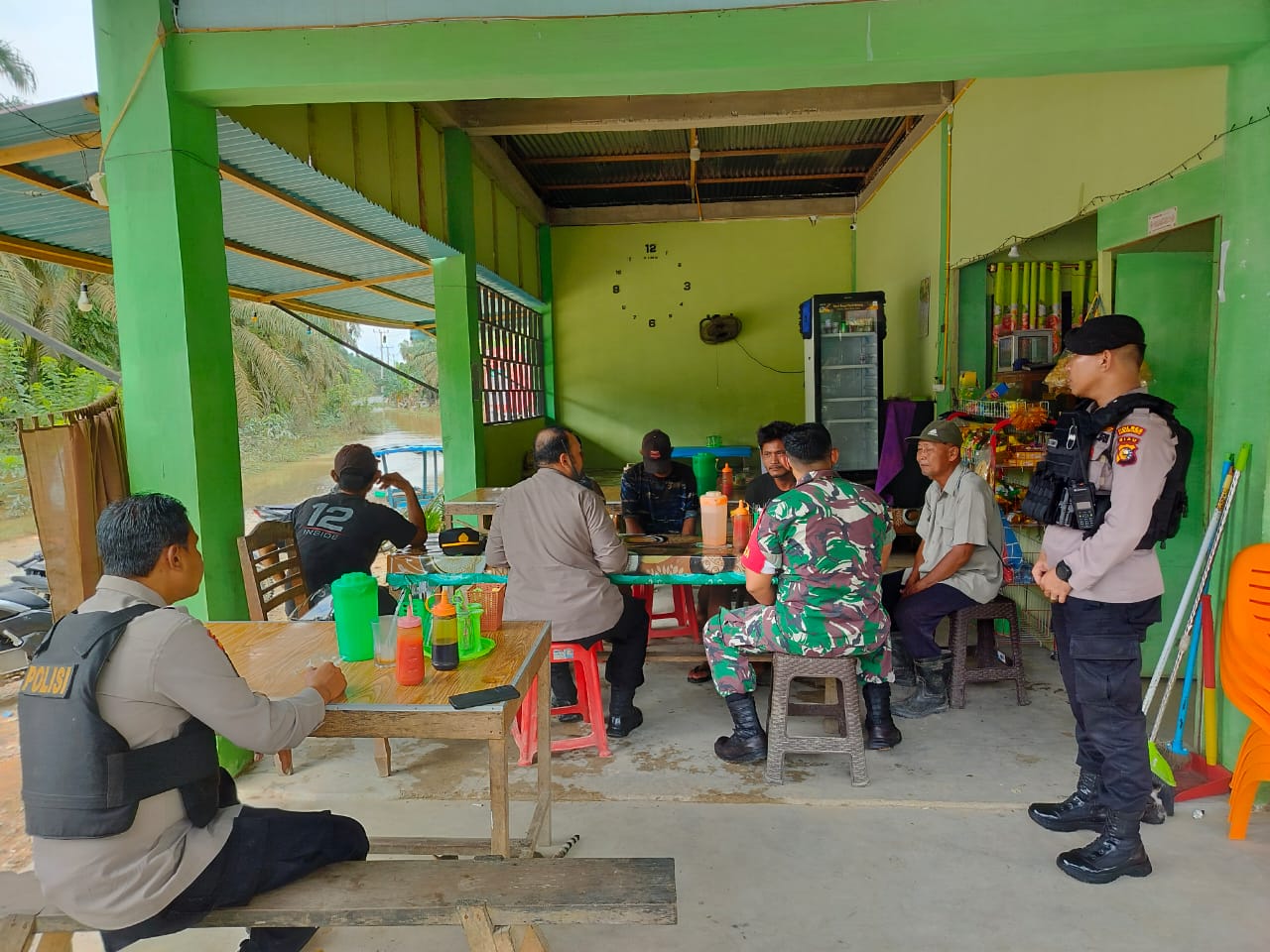 Di Kota Lama, Polsek Kunto Darussalam Ajak Warga Sukseskan Pemilu