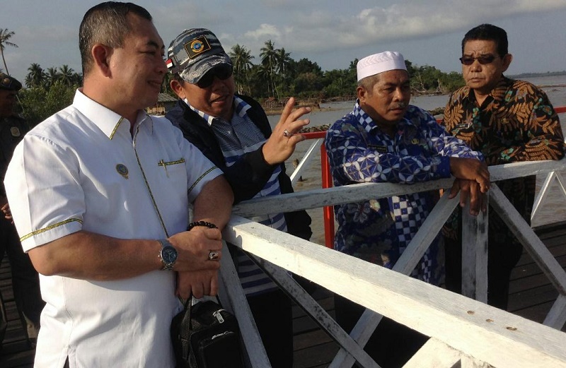 Sekda Meranti dan Kabinda Riau Tinjau Fasilitas Publik di Kecamatan Rangsang