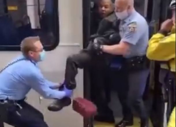 Tak Kenakan Masker, Pria Berkepala Pelontos Diseret dengan Kejam