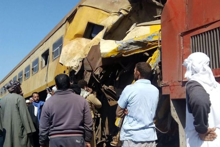 Tabrakan Kereta Api di Mesir, 10 Tewas