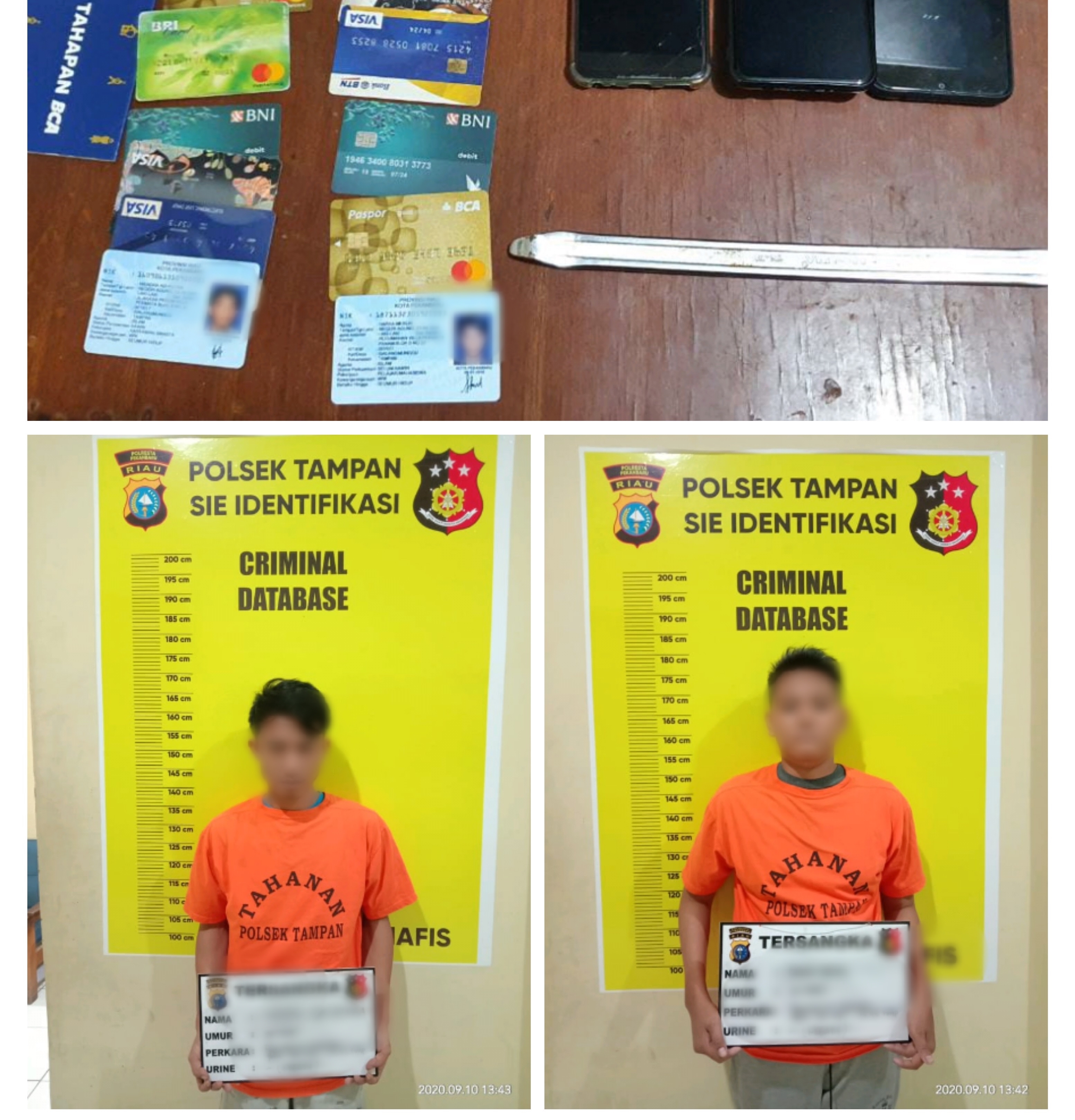 Sindikat Pencurian Ganjal ATM di Pekanbaru Terungkap