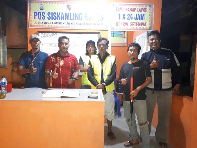 Dinihari tadi, Waka Polres Pekanbaru sampaikan Pesan Pesan Kamtibmasy ke Petugas Pos Sispam