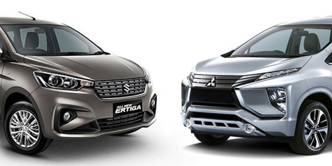 Adu Canggih Varian Termurah All New Suzuki Ertiga dan Mitsubishi Xpander