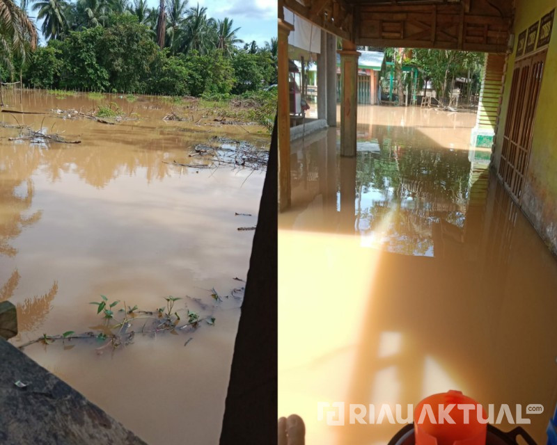 Sungai Kuantan Meluap, 399 Rumah di Kecamatan Inuman Terendam Banjir