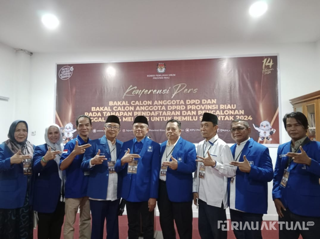 Resmi Daftar ke KPU, PAN Riau Targetkan 9 Kursi di DPRD Riau