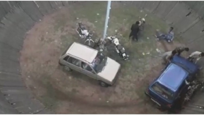 Tabrakan Mengerikan dalam Aksi Tong Setan Terekam Kamera