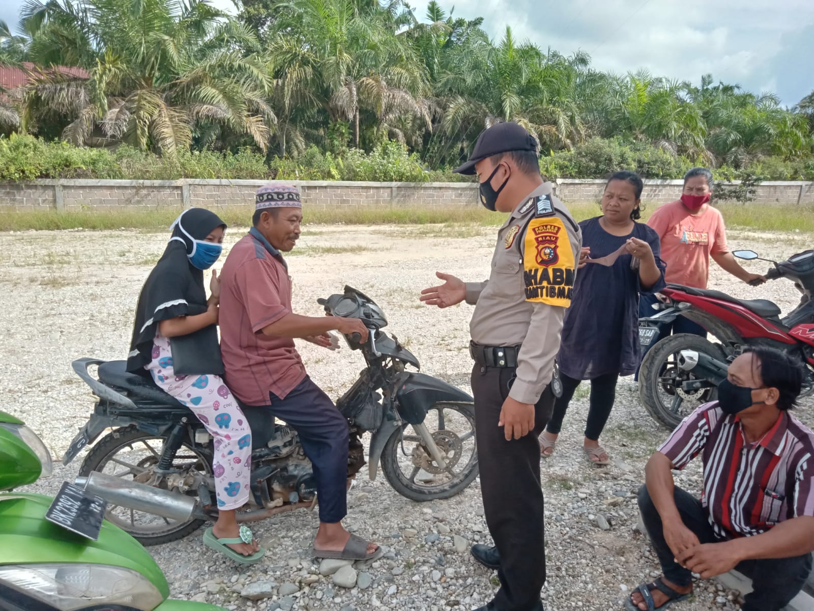 Pendisiplinan Prokes, Polsubsektor Pelalawan Gelar Operasi Yustisi