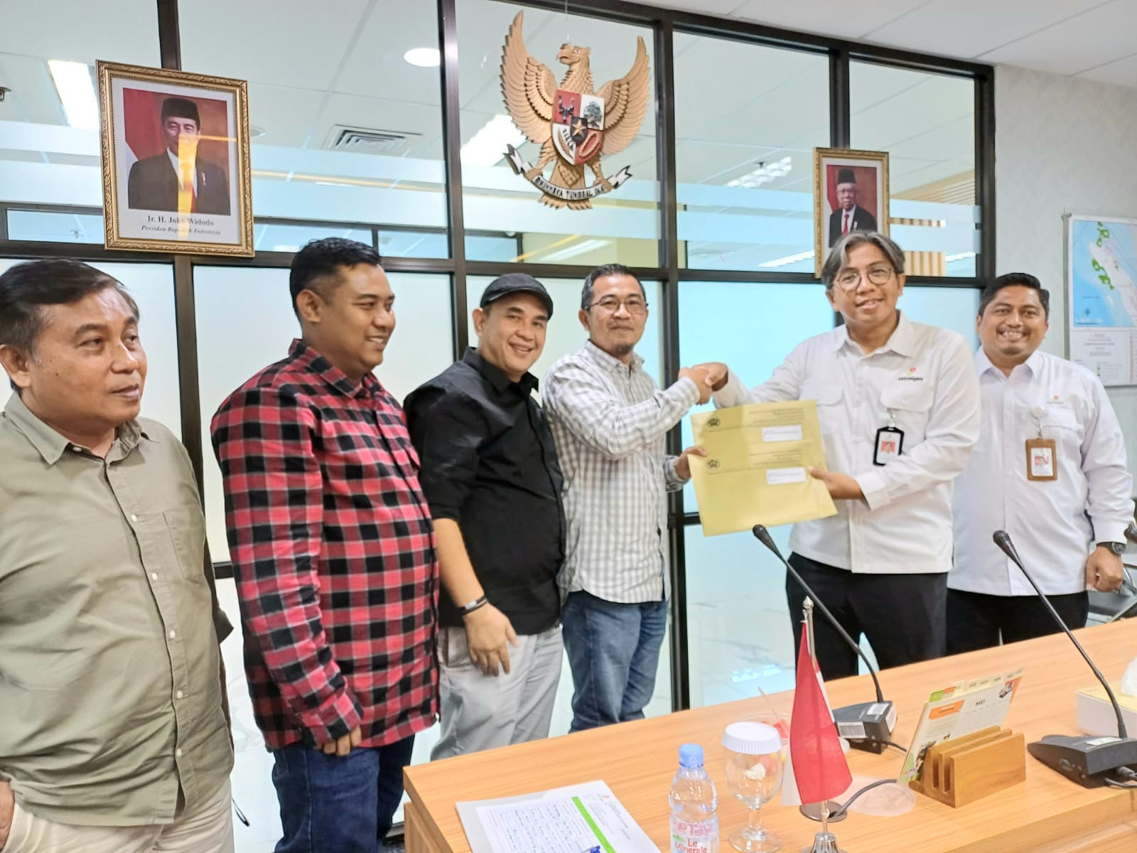 Audiensi ke SKK Migas Sumbagut, Ketua PWI Riau Raja Isyam Sampaikan Program 2024