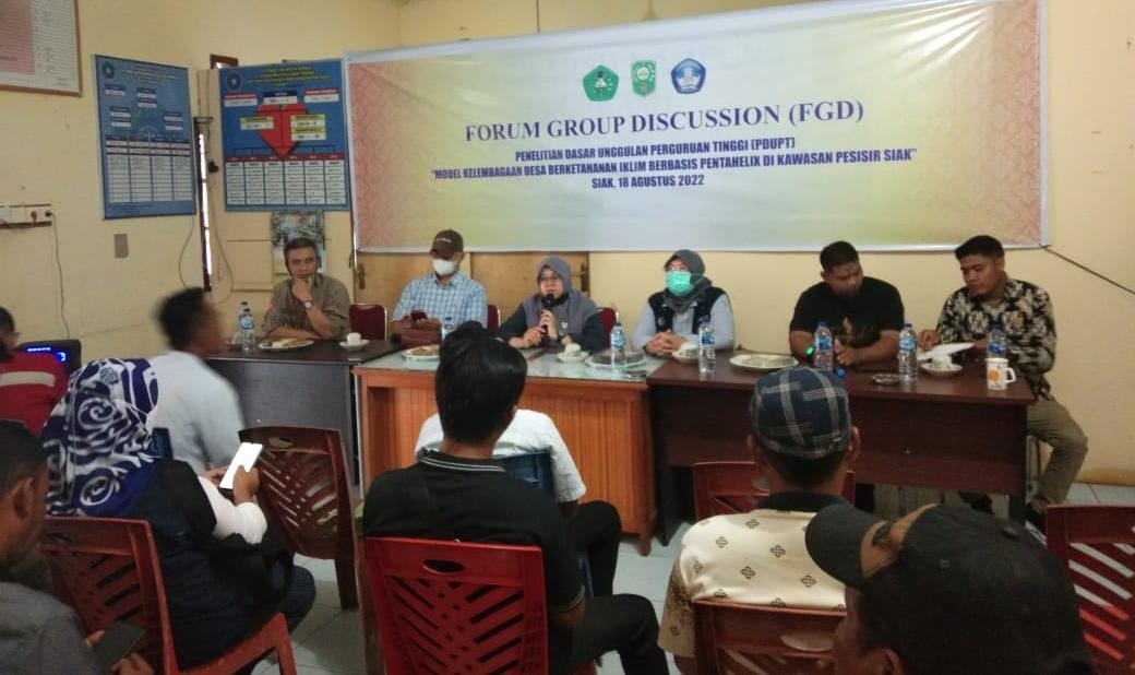 Membentuk Model Kelembagaan Desa Berketahanan Iklim Berbasis Pentahelix di Siak