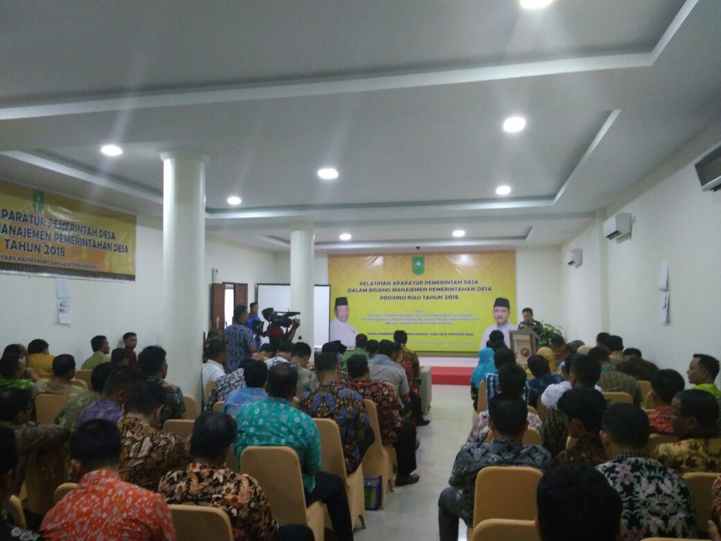 DPMD Inhil Gelar Pelatihan Aparatur Pemerintahan Desa Bidang Manajemen Desa Provinsi Riau