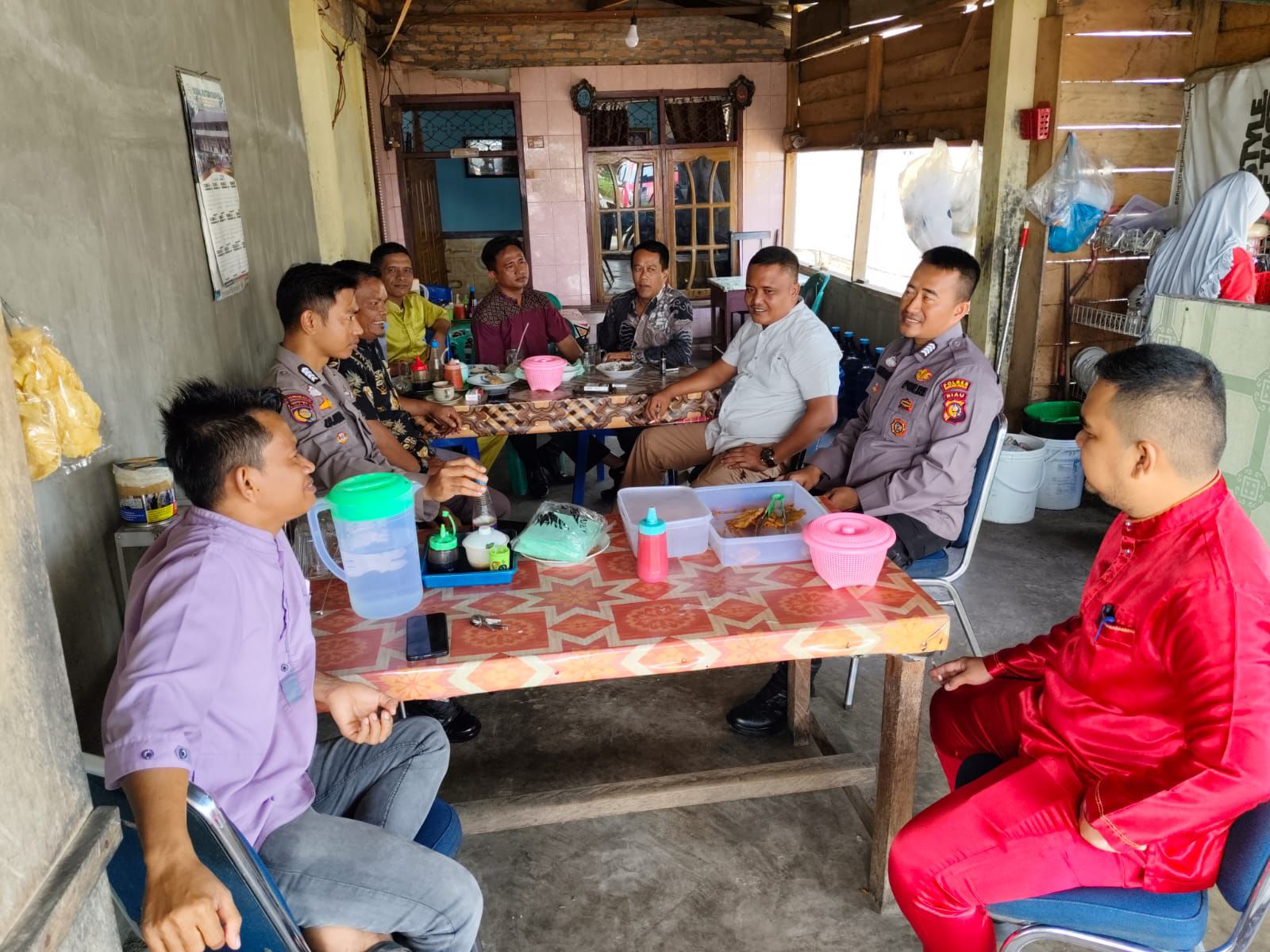 Polres Rokan Hulu Gelar Cooling System untuk Pilkada Damai di Desa Rambah