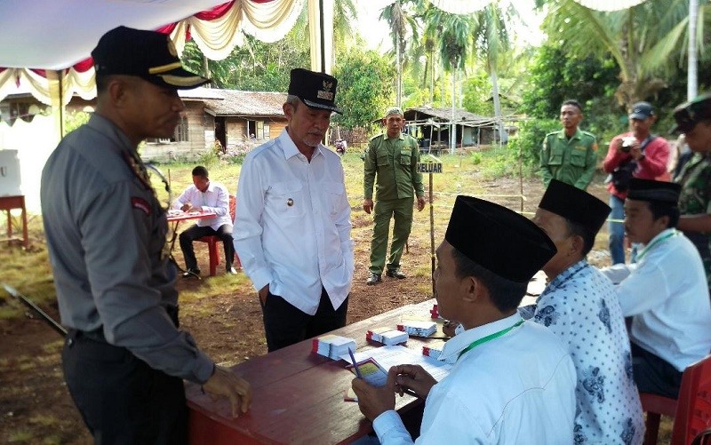 Pilkades Serentak Tahun 2017 di Meranti Berjalan Tertip, Aman dan Lancar