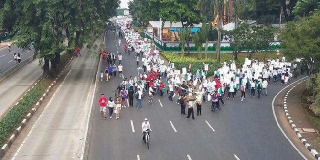 Ribuan peserta pawai Ramadan meriahkan CFD