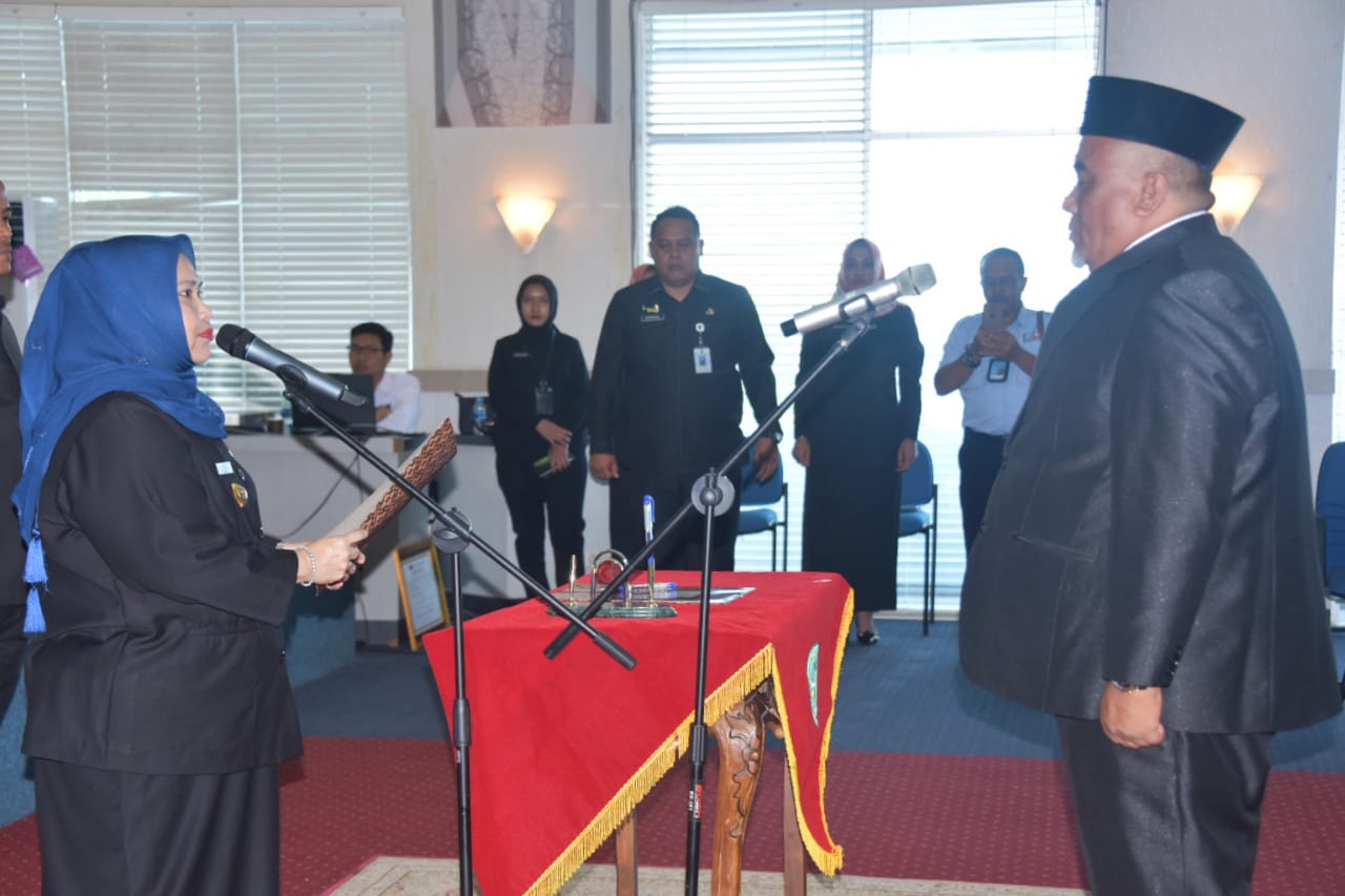 Abel Iqbal Dilantik Sebagai Direktur Perumda Air Minum Tirta Terubuk Kabupaten Bengkalis