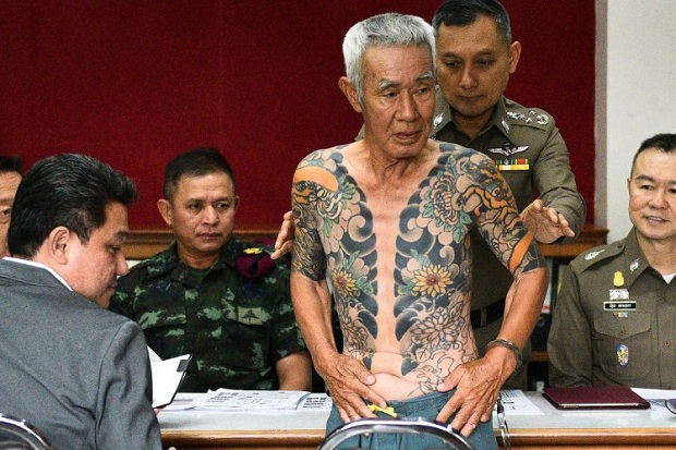 Bos Yakuza Jepang Ditangkap di Thailand Gara-gara Foto Tatonya Viral